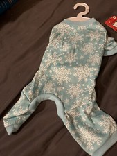 Dog Pajamas Snowflake Pet Pajamas S