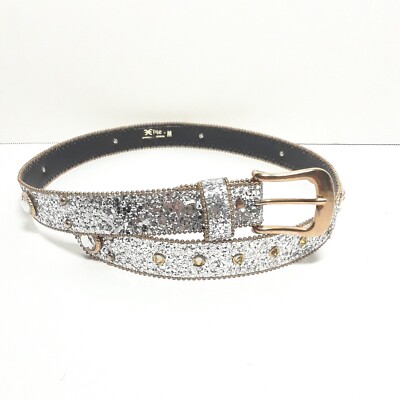 Silver Vintage Belt with rhinestones s-l400.jpg main image 2