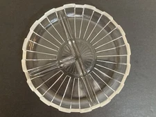 Vintage INDIANA GLASS Clear 3 Part Divided Relish Dish -USA
