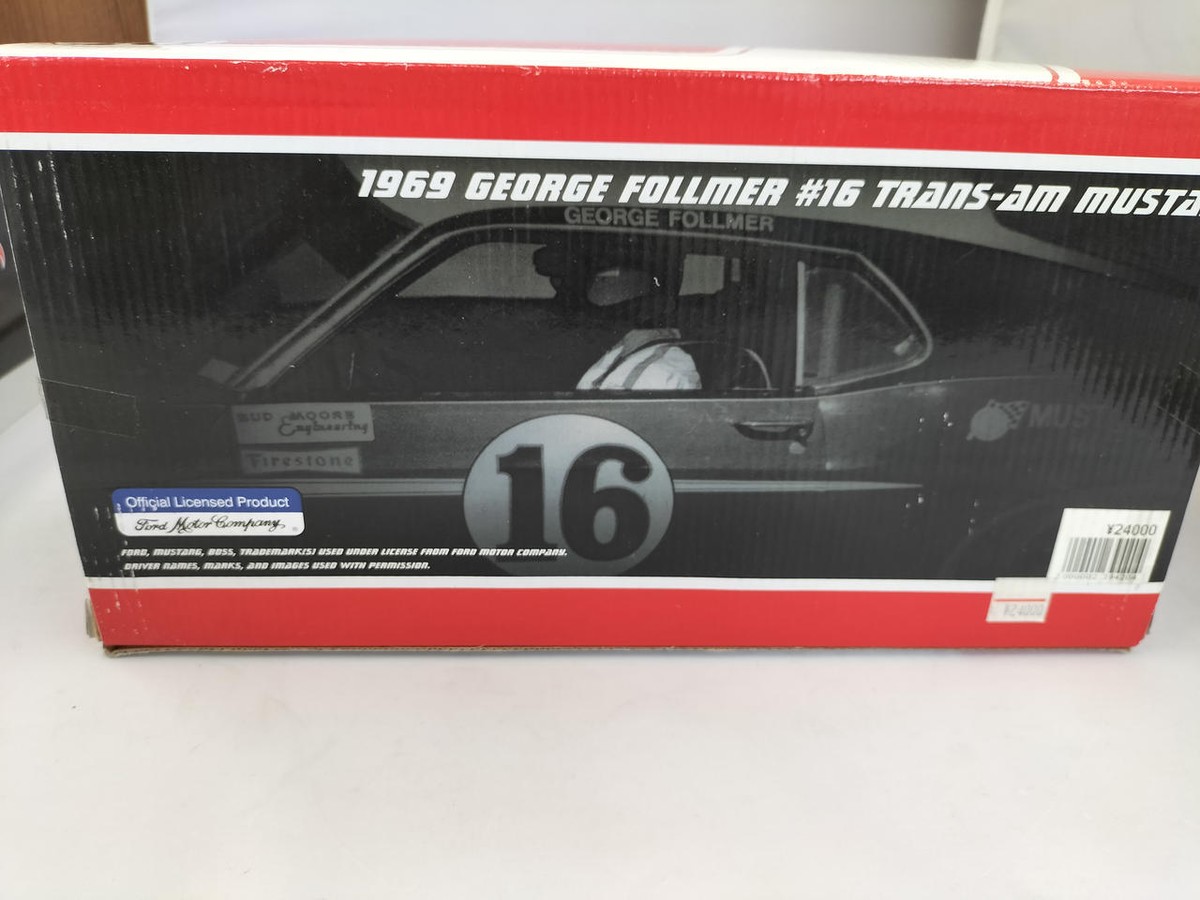 Welly Boss 302 Trans-Am Mustang 1/18 1969 George Follmer 16 Welly Boss 302 Trans-Am Mustang 1/18 1969 George Follmer 16