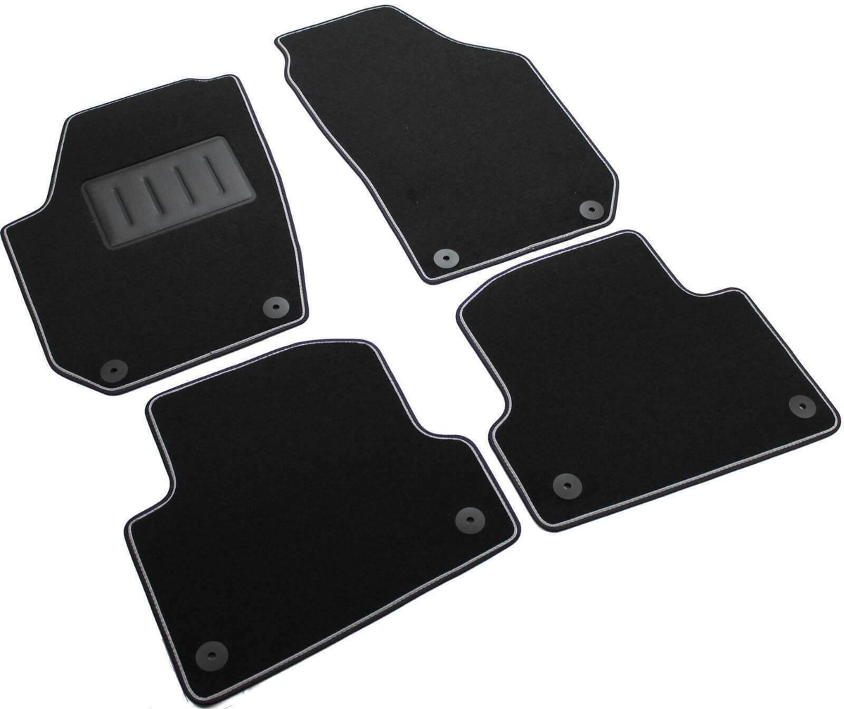 Kit Tappetini Gomma Skoda Fabia II 2007-2014 - Montaggio OEM Preciso