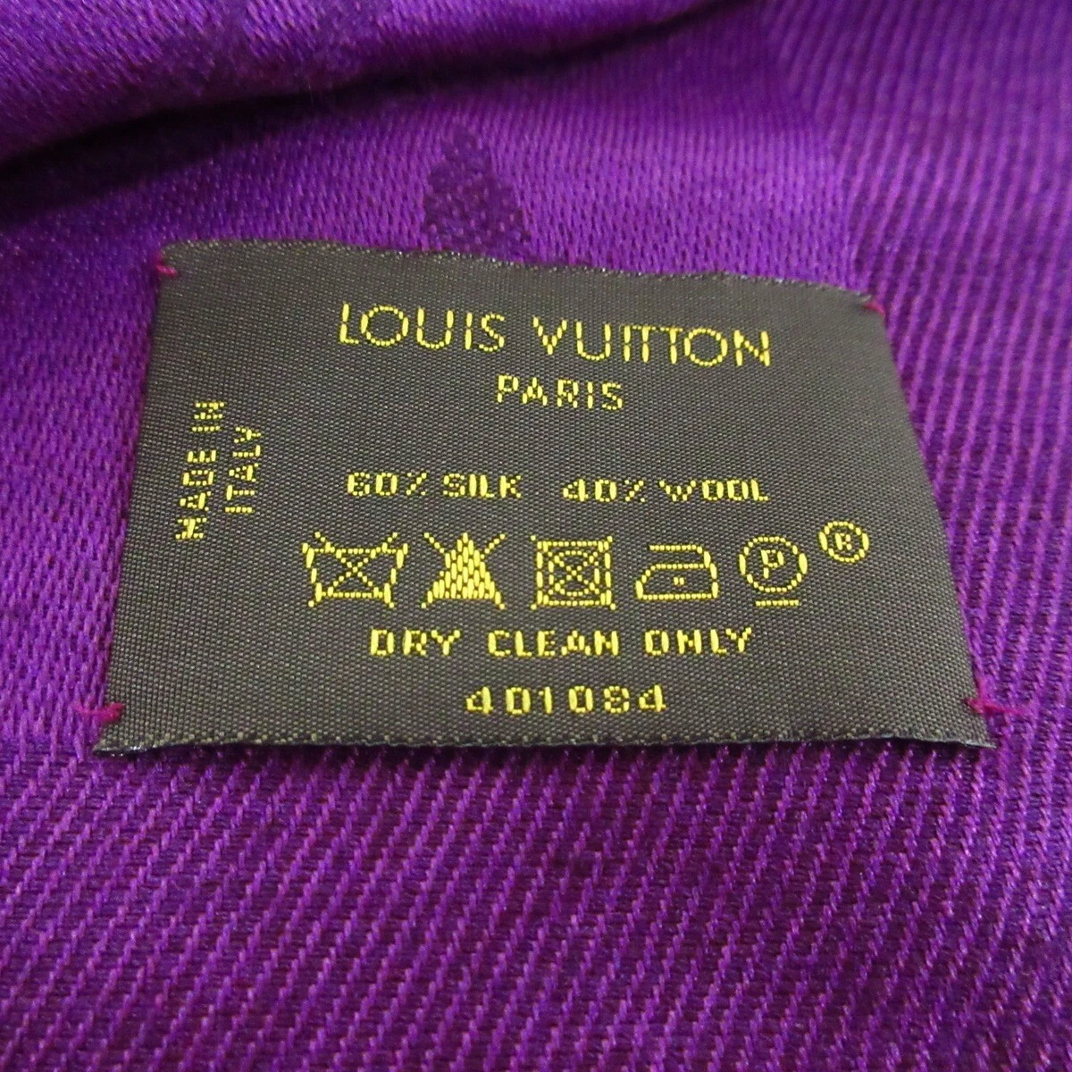 Auth LOUIS VUITTON Shawl Monogram M74243 Cassis - Unconfirmed 