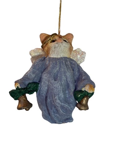 Kitty Christmas Bells in Hand CCX204 By Carol Vintage Collection NEW Ornament - Picture 2 of 6
