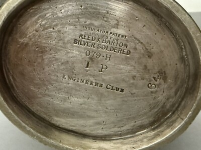 1931 Antique Reed and Barton Silver Soldered Tea Pot, 079-H