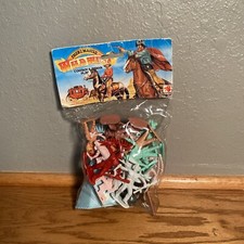 VTG Takshing Figure Master Wild West Cowboy  Indian Play Set NEW  SEALED