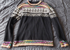 Alpaca-Stylized Pullover Sweater