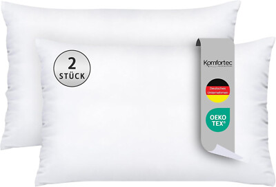 Komfortec Kopfkissen 50x75 cm 2er Set, Oeko-TEX Zertifiziert Kissen mit 800g