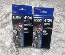 Epson 410XL Black Single Ink Cartridge T410XL120 Exp 9/2024 New Lot of 2