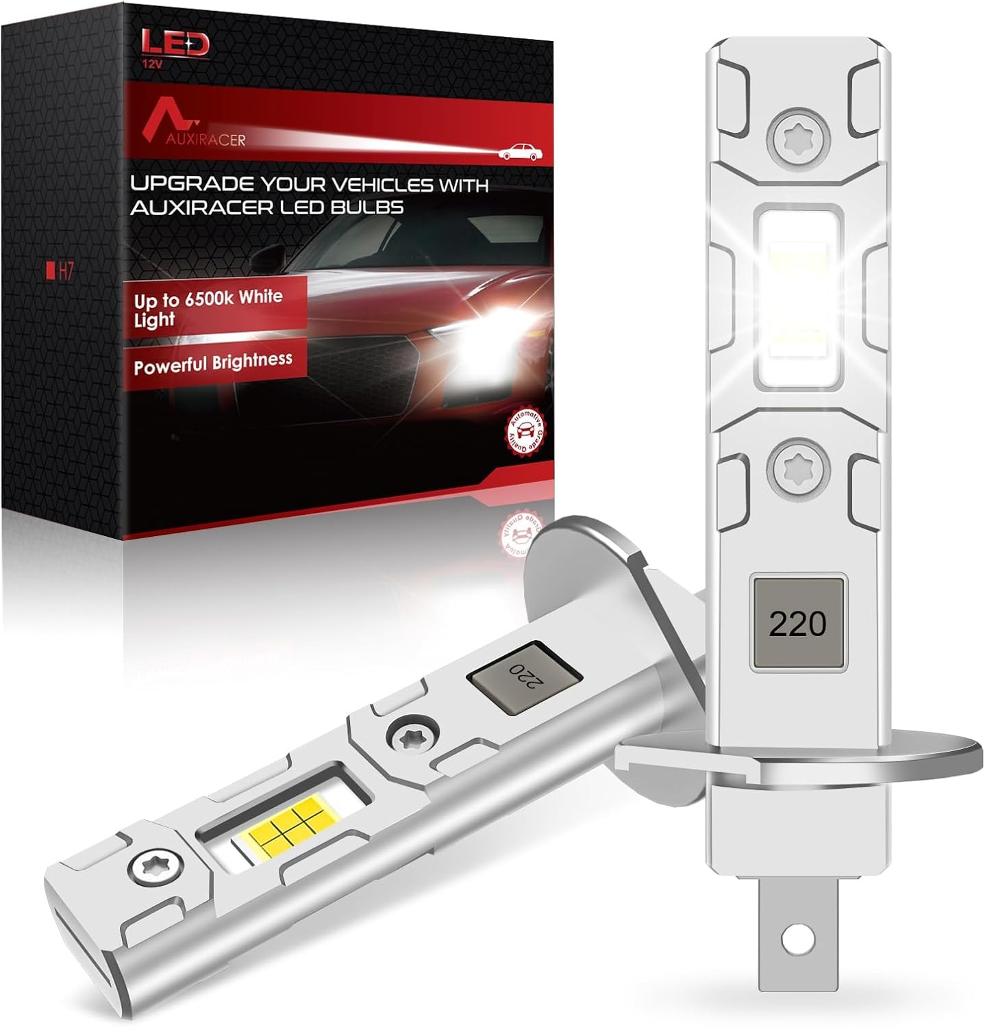 LED 32000LM Lampade Fari per Auto O Moto 9-24v, Lampadine H1 LED Dimensioni - Miniatura 10