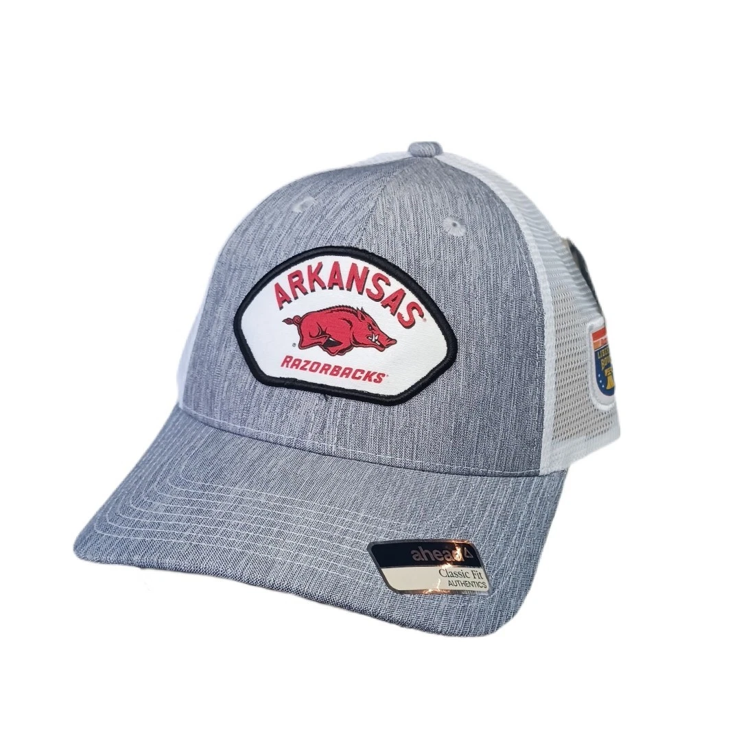 Casquette trucker ajustable Fanatics gris chiné/rouge cardinal Arkansas Razorbacks pour homme