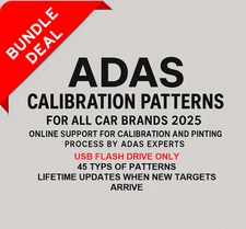 ADAS Calibrations targets Bundle for ALL car brands 2026  - USB FLASH DRIVE ONLY
