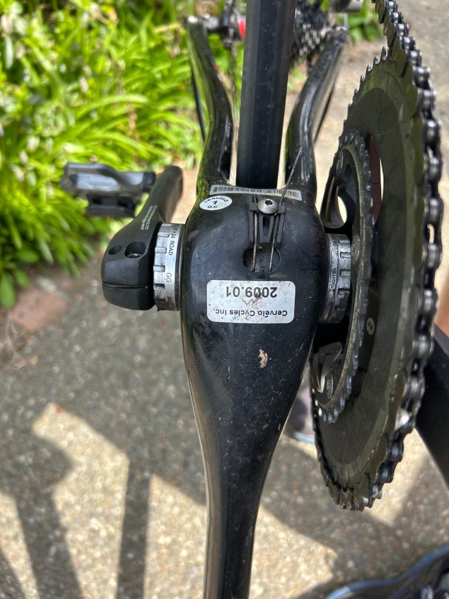 2009 Cervelo S2 Carbon Aero Road Bike Sz 48cm Dura Ace 7800 10 Sp