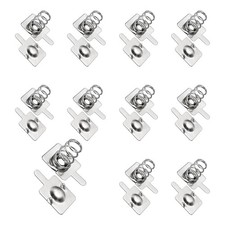 10 Sets AA Battery Contact Spring Plates 10 mm x 10mm Terminal Contacts