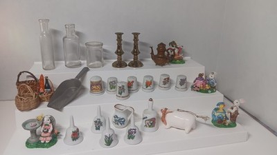 Various Minis Thimbles Bells Easter Bunny Baskets Lot #Whatnot