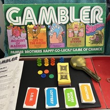 VINTAGE 1977 Gambler Board Game Parker Brothers Rare 100% Complete