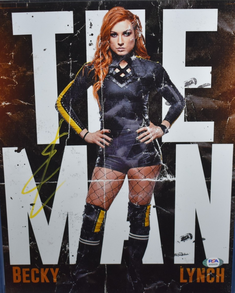 OFFICIAL EVENT PROMO* WWF WWE BECKY LYNCH SIGNED 11x14 PSA AUTO | eBay
