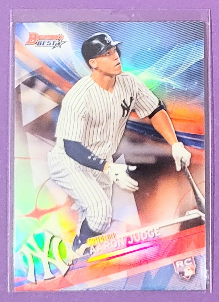 2017 BOWMAN'S BEST Aaron Judge ROOKIE REFRACTOR YANKEES #1 RC