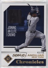 2018 Panini Chronicles Swatches Holo Gold 43/49 Miguel Andujar #CS-MA hg6