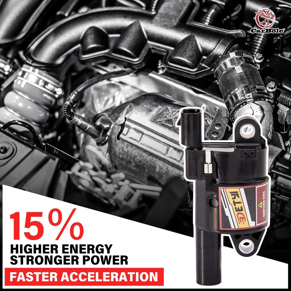 Nuevo 8X Bobina de Encendido Redonda Alto Rendimiento UF414 Nuevo Para Chevy GMC 5.3L 6.2L V8 Foto 2 de 4