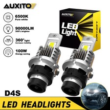 Auxito D4s Led Headlight Kit Bulbs 100w 90000lm 6500k White Hid Conversion Lamp Auxito D4s Led Headlight Kit Bulbs 100w 90000lm 6500k White Hid Conversion Lamp