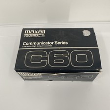 9 Maxell C60 Professional Industrial Communicator Series Cassette Tapes