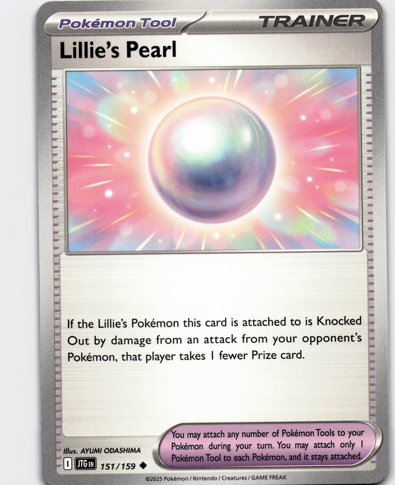 Lillie's Pearl Uncommon SV09: Journey Together 151/159 NM Pokemon