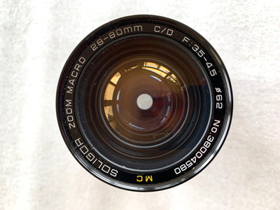Canon MC SOLIGOR 28-80mm C/D F/3.5-4.5  62mm Zoom Macro FD  Lens