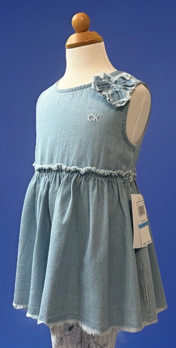 Little Girls Denim Top &leggings 2-piece Set, Size 5