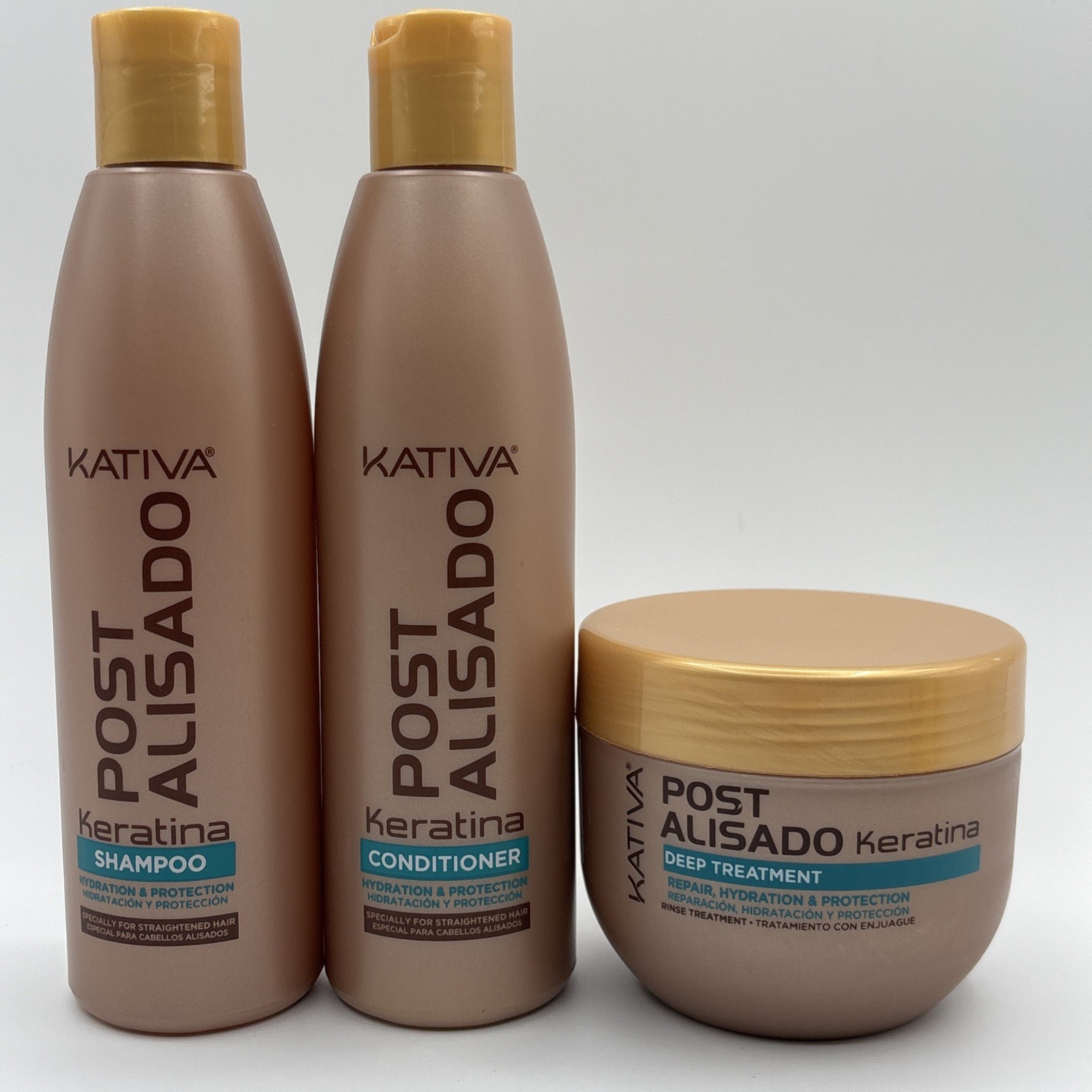 Kativa Keratin Treatment post Straightening Shampoo Conditioner Deep Mask Hair