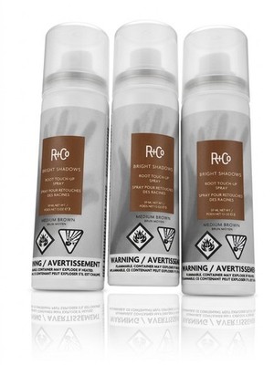 R+Co Bright Shadows Root Touch-Up Spray Medium Brown 1.5oz NEW Sealed