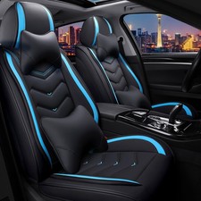 Ford Mustang Mach-e 2021-2026 Car Seat Covers Nappa Leather 2 Seats Black Blue