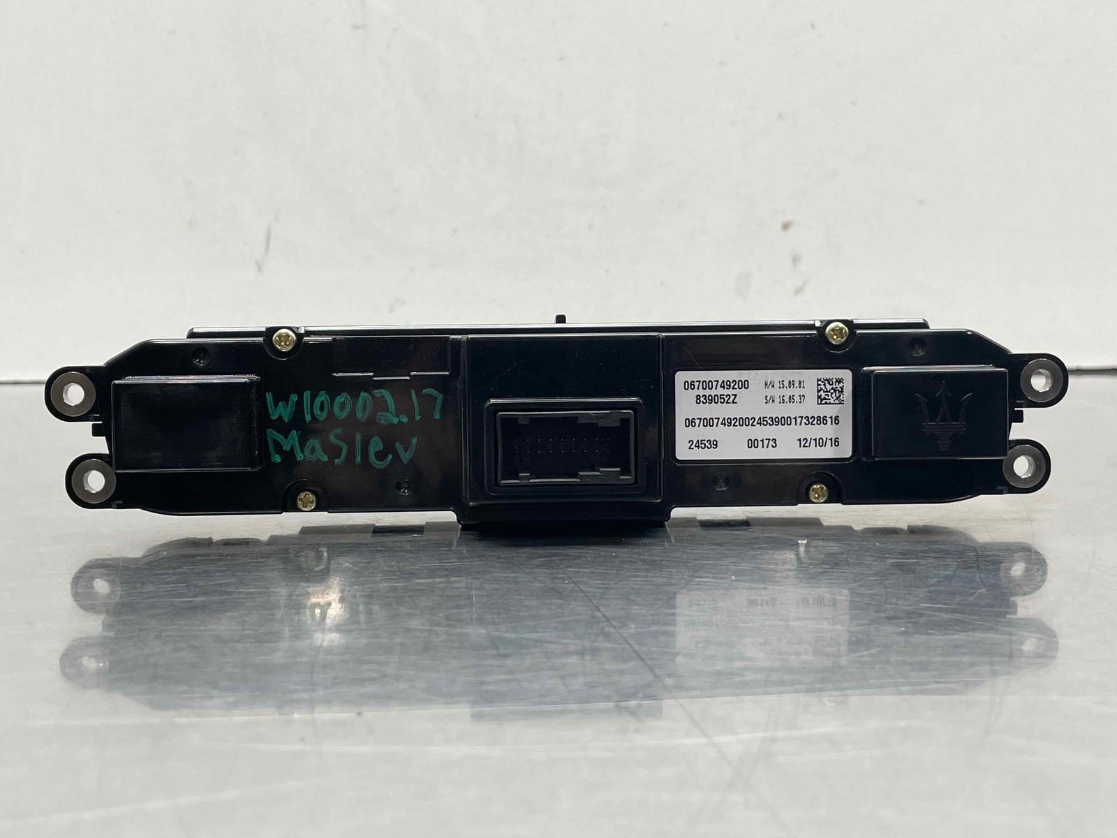 2017 Maserati Levante Heater A/C Climate Temp Control Panel OEM 06700749200 HVAC