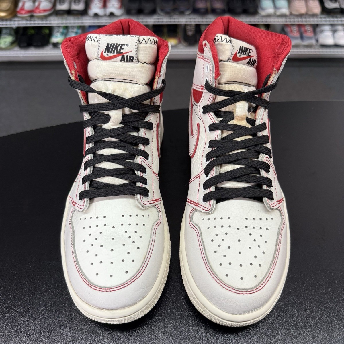 Nike Air Jordan 1 Retro High OG Phantom Gym Red 555088-160 Mens