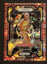 2024 Panini Prizm WNBA Monopoly Lexie Brown #41 Free Parking Cracked Ice Prizm