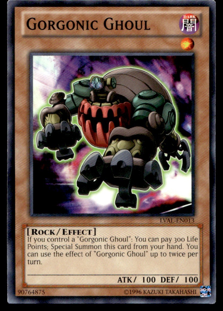 Gorgonic Ghoul Legacy of the Valiant LVAL-EN013 MP YuGiOh TCG 