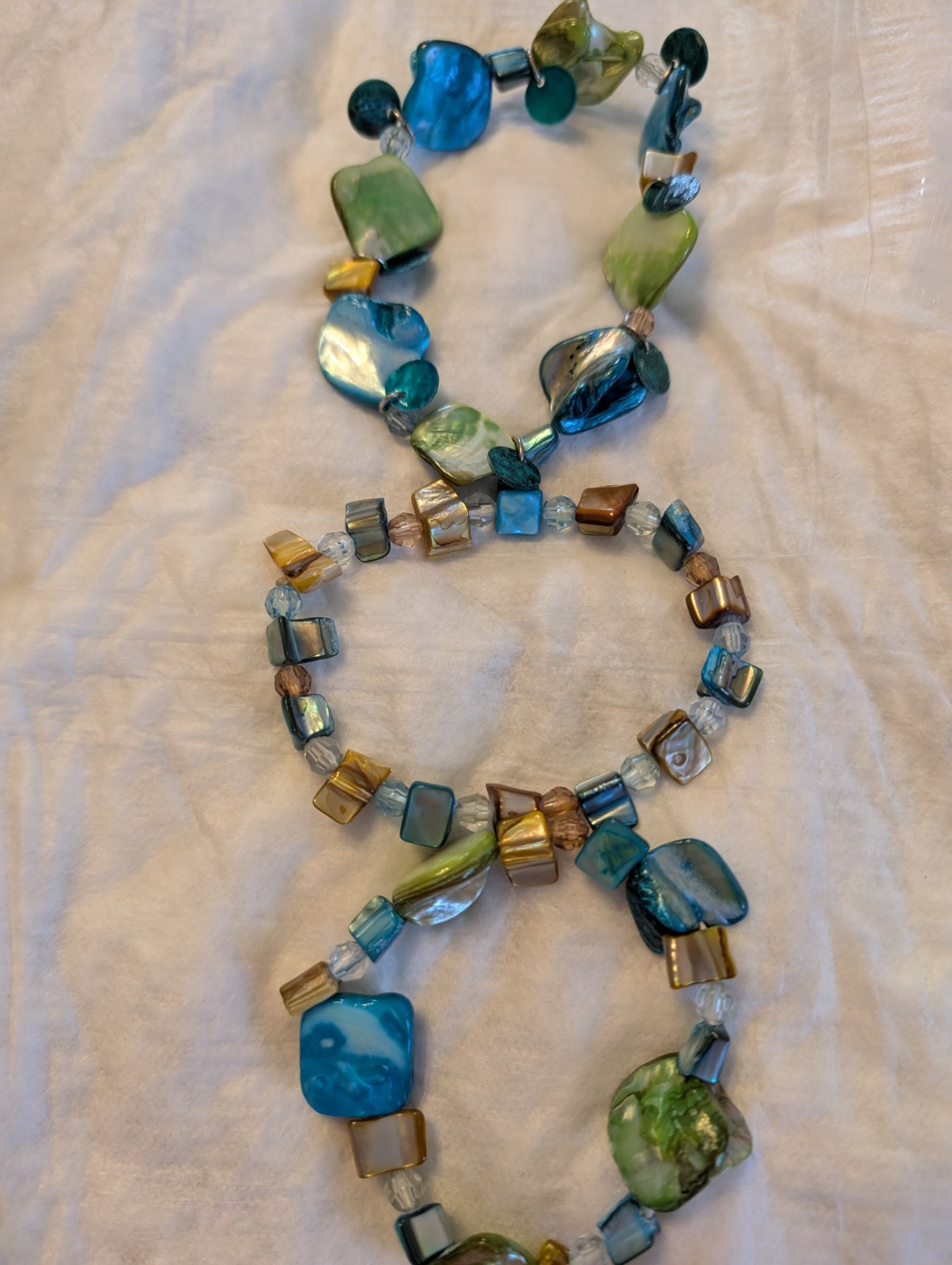 Multicolor Shell   Beach Statement  three bracele… - image 1