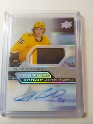 2021-22 Upper Deck Premier-Acetate Rookie Auto Patch Philip Tomasino #AR-PT /249