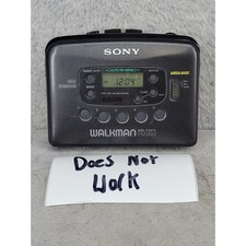Sony Walkman WM-FX415 FM/AM Radio Cassette Player Black For Parts or Repair