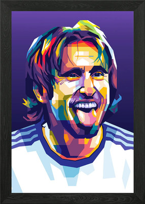 luca modric Framed Wall Art Poster Canvas Print Picture