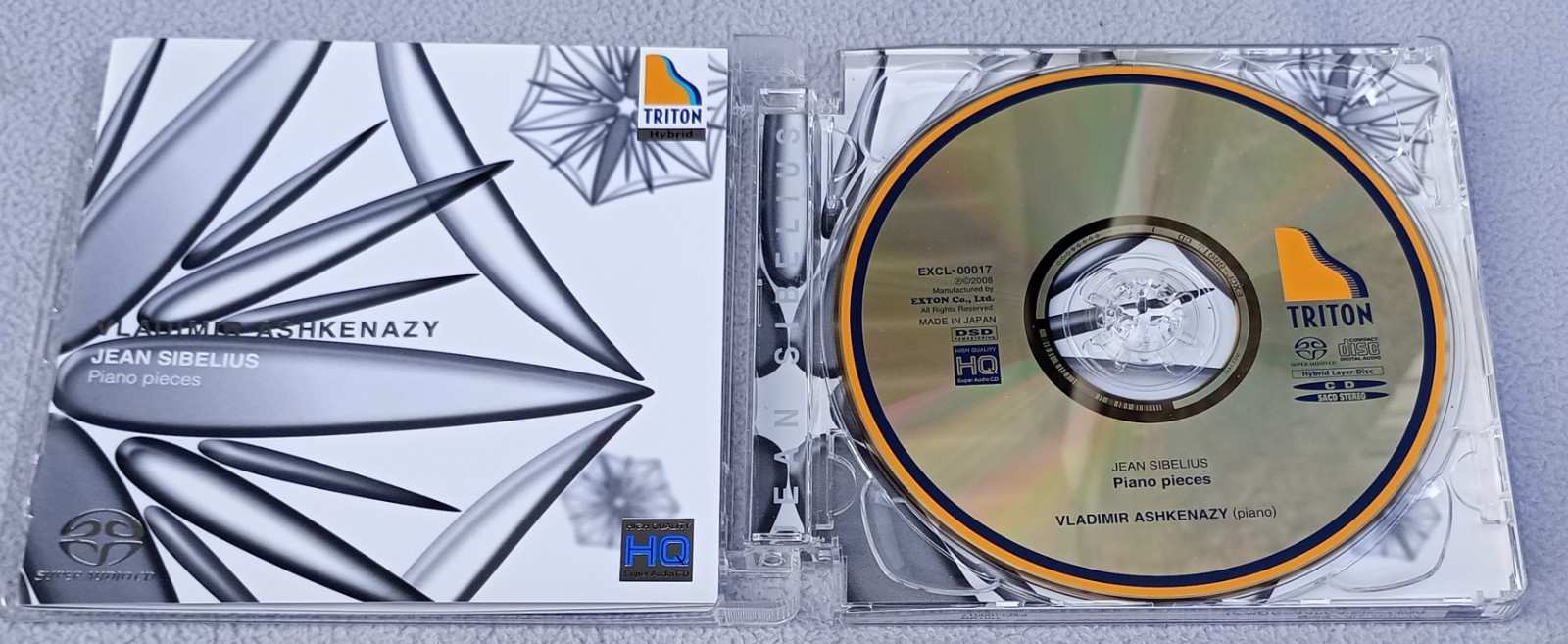 JEAN SIBELIUS PIANO PIECES ASHKENAZY JAPAN TRITON EXTON SACD Hybrid Layer SA CD