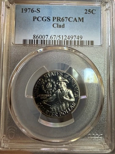 1976-S Bicentennial Quarter – PCGS PR67CAM –  Proof – 1776-1976 Washington