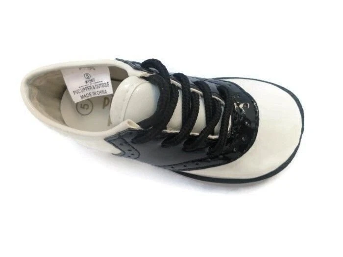 Pitter Patter PATENTE o ZAPATOS DE SILLÍN REGULARES Infante Niño Pequeño Tallas 1-10 Foto 3 de 4