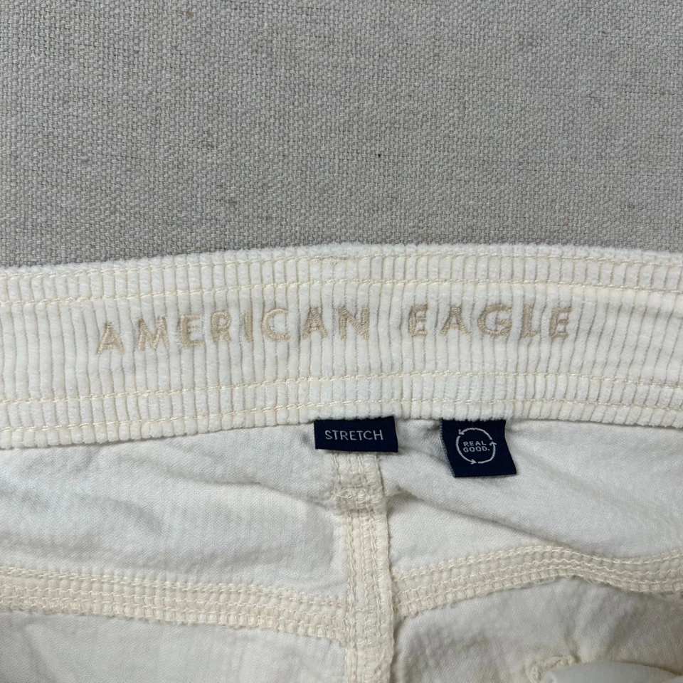 American Eagle Corduroy Pants Womens 12L Long Super High Rise Baggy Wide Leg - Image 4 of 4