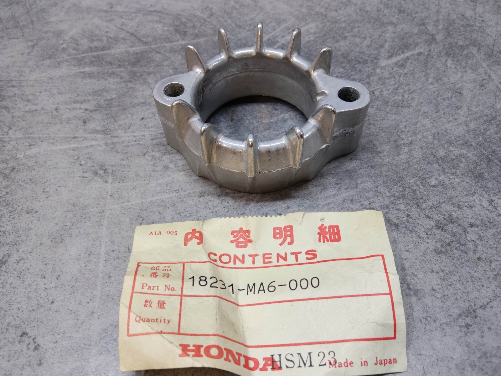 Collerette échappement moto HONDA CBX400F bride de collecteur 18231-MA6-000 acier