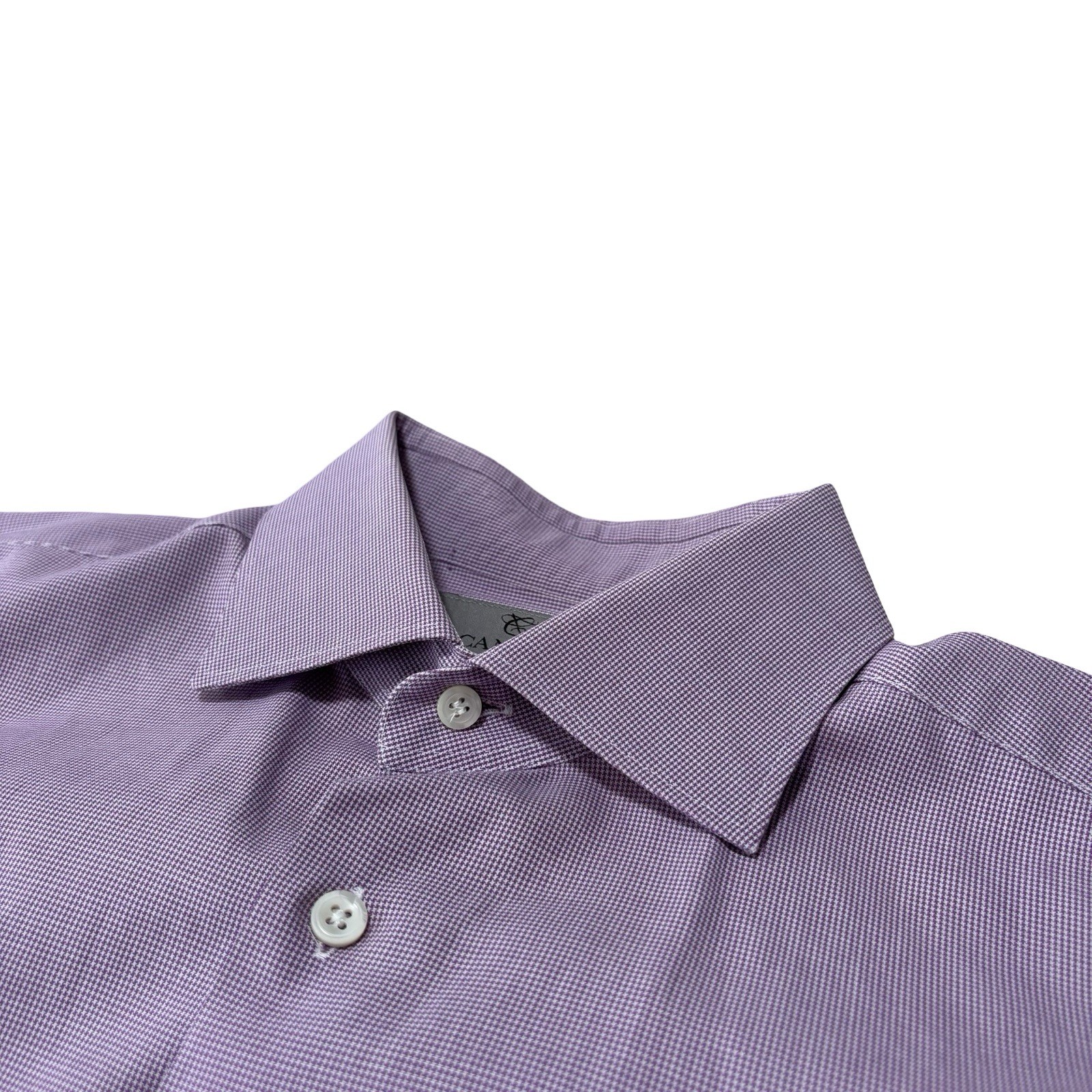 Canali Men's Mini Houndstooth Pattern Button Down… - image 3