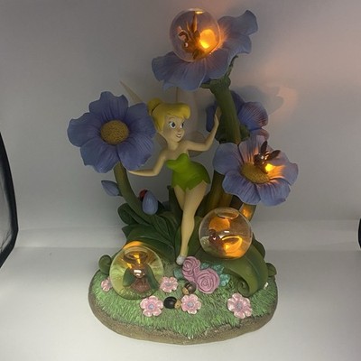 Disney Store Tinker Bell Fireflies Light Up Snow Globe Rare Large Display Works