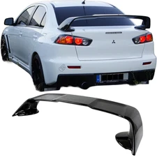 Fit 2008-2017 Mitsubishi Lancer Gloss Black EVO X Style Rear Trunk Spoiler Wing