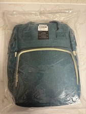 Baby Diaper Bag Backpack Green With built in Bassinet/Crib Changing Station USB