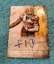 2015 Topps Inception Auto Rookie Vince Mayle Cleveland Browns