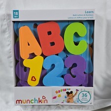 Munchkin Bath Letters  Numbers 36 Pieces Multicolor Toy MCKMK-2475